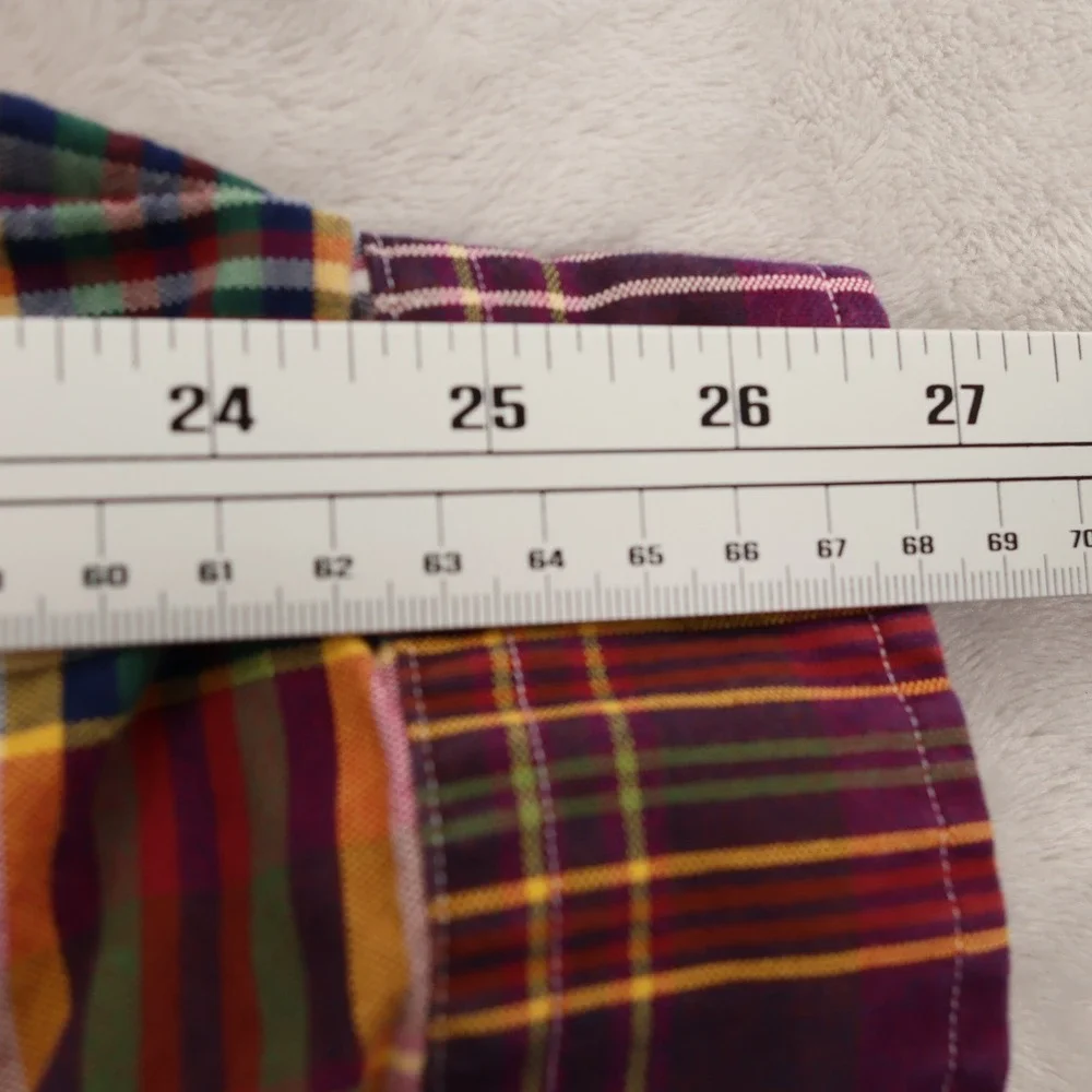 Polo Ralph Lauren Mens 3XLT Plaid Button Down Shirt Multi Color Pony Logo Tall